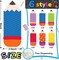60 Pack Pencils Cut Outs Colorful Name Tags for Classroom Bulletin Board Locker Decor (Rainbow) 6 x 2.5 cm